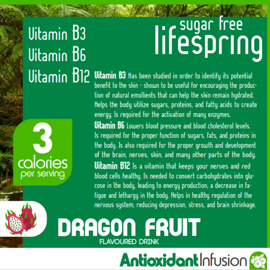 Eden Lifespring Dragon Fruit Water - Sugar Free 500ml