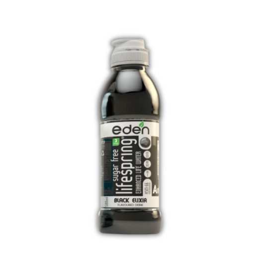 Eden Lifespring Black Elixir Water - Sugar Free 500ml