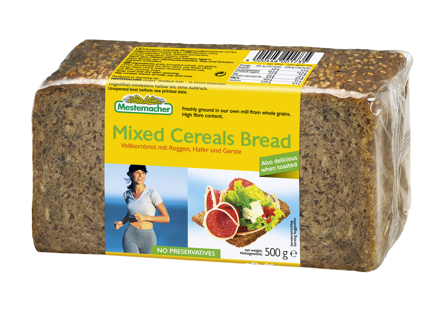 Mestemacher Mixed Cereal Bread 500g