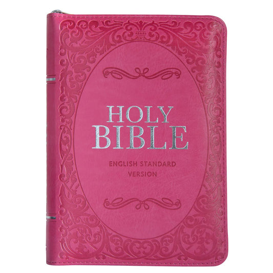 ESV Compact Bible With Zip Pink