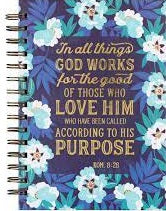 In All Things God Works For Good Romans 8:28 (Large Hardcover Wirebound Journal)