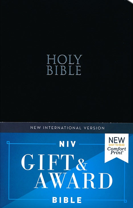 NIV, Gift and Award Bible, Leather-Look, Black