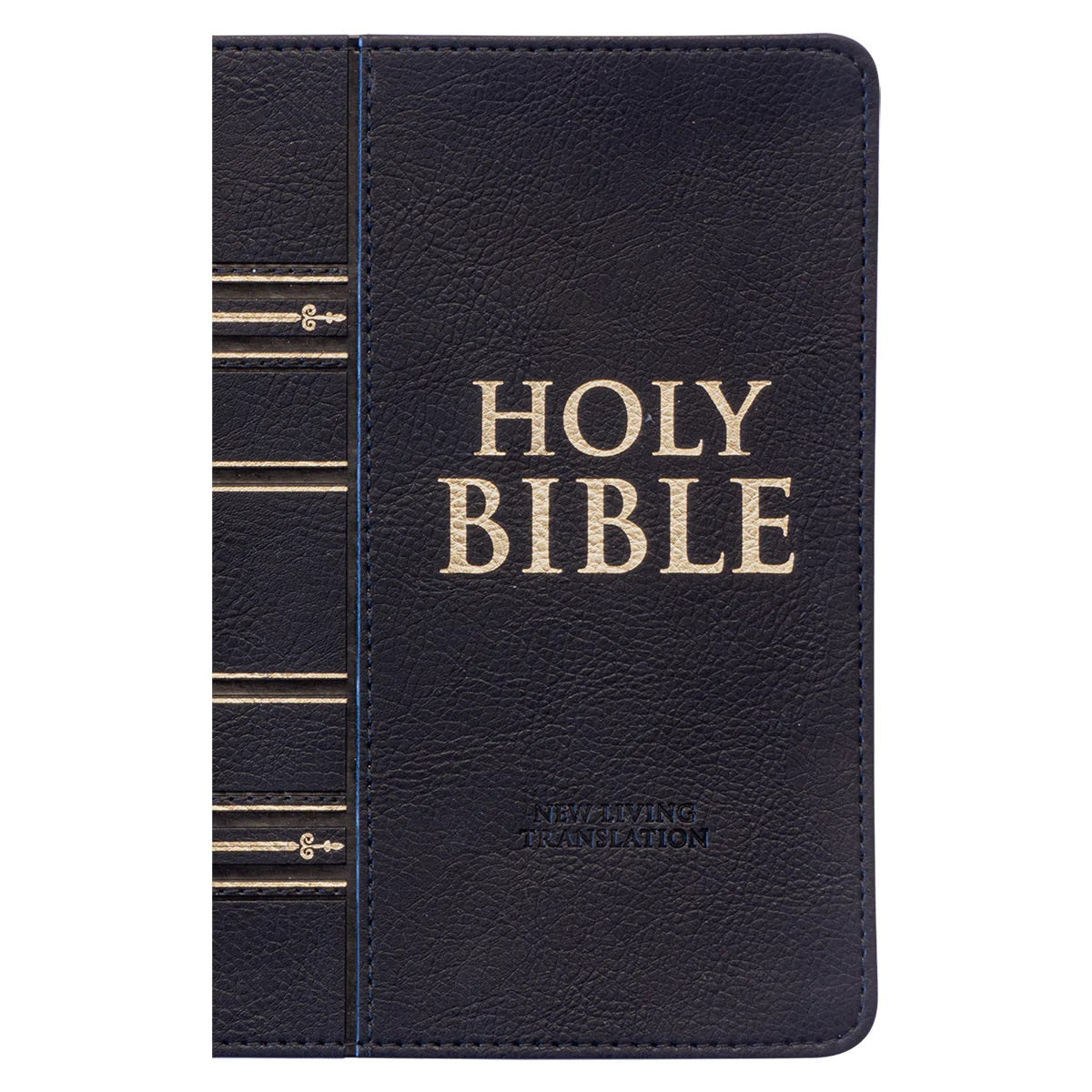 NLT Compact Bible With Zip Black