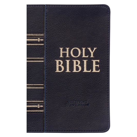 NLT Compact Bible With Zip Black