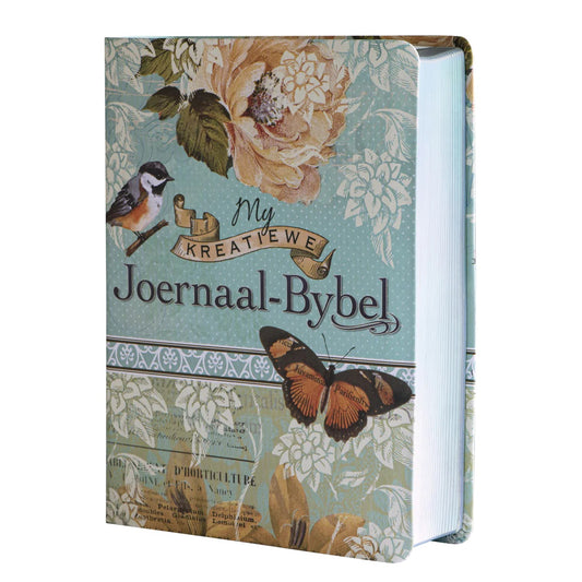 NLV My Kreatiewe Joernaal-Bybel Blou/Roomkleurig