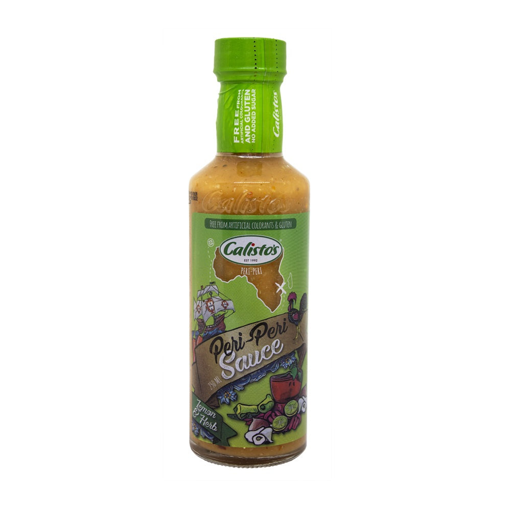 Calisto’s Peri-Peri Sauce Lemon and Herb 250ml