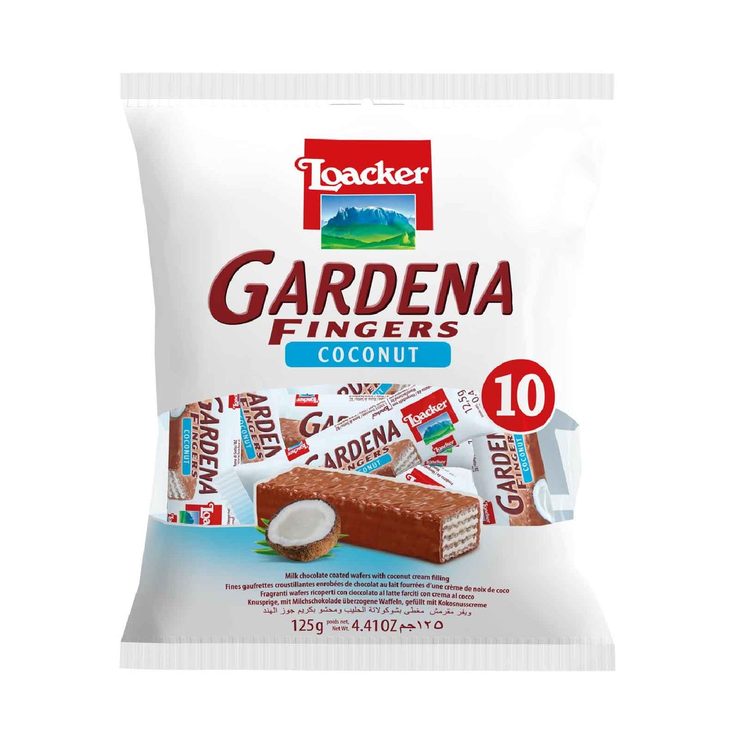 Loacker Gardena Fingers Coconut 10's 125g