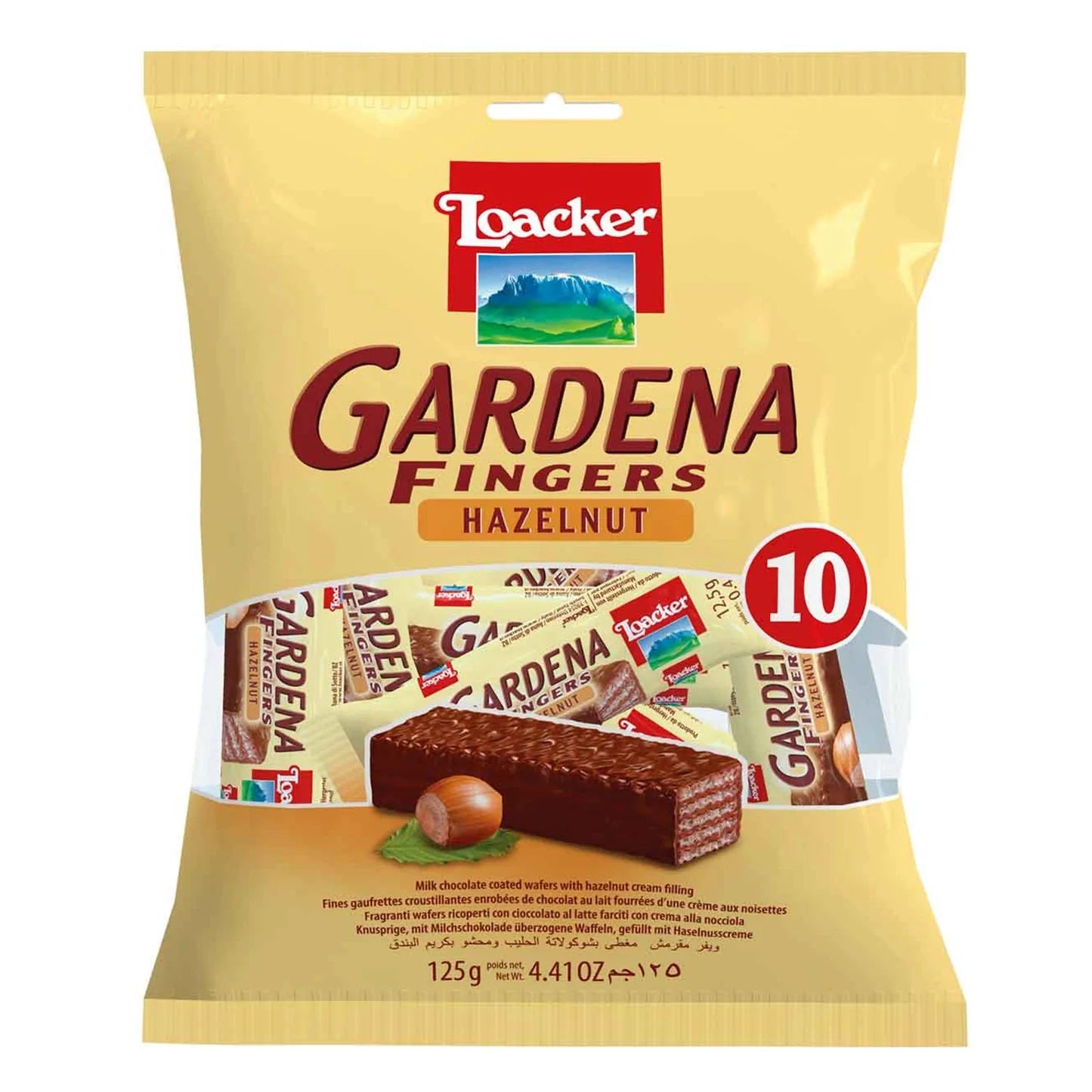 Loacker Gardena Fingers Hazelnut 125g